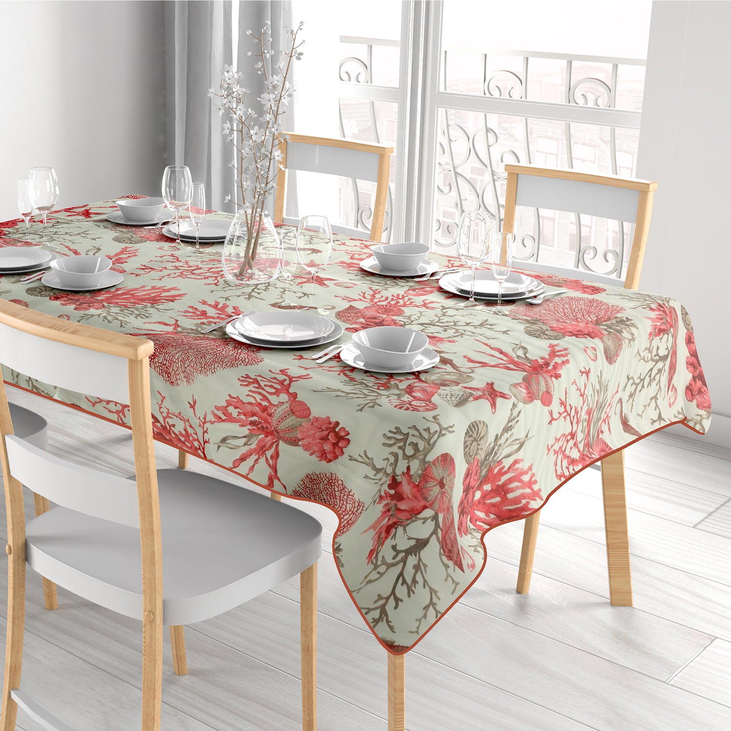 VESTIAMO CASA - Tovaglia Antimacchia Linea Summer 8 posti 140x240 cm